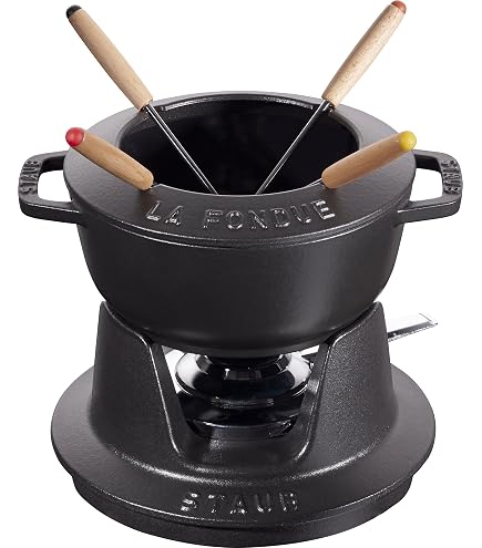 Amazon.com: STAUB 1400406 Mini Chocolate Fondue Set, 10 cm, Cherry