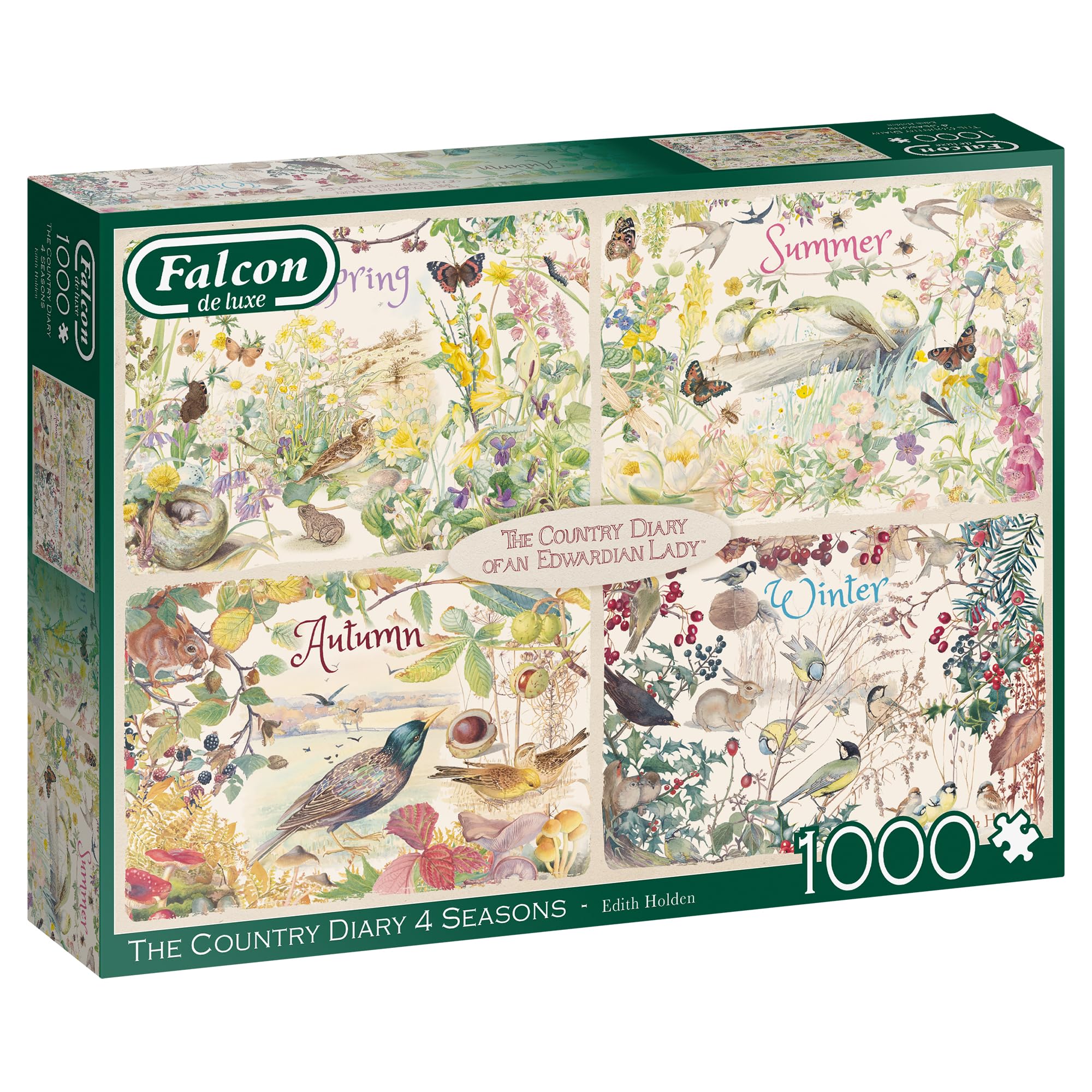 Jumbo, Falcon de luxe - Country Diary 4 Seasons, Jigsaw Puzzles for Adults, 1,000 piece