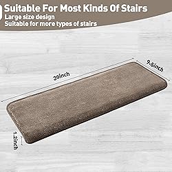 PURE ERA Carpet Stair Treads Ultra Plush 9.5" X