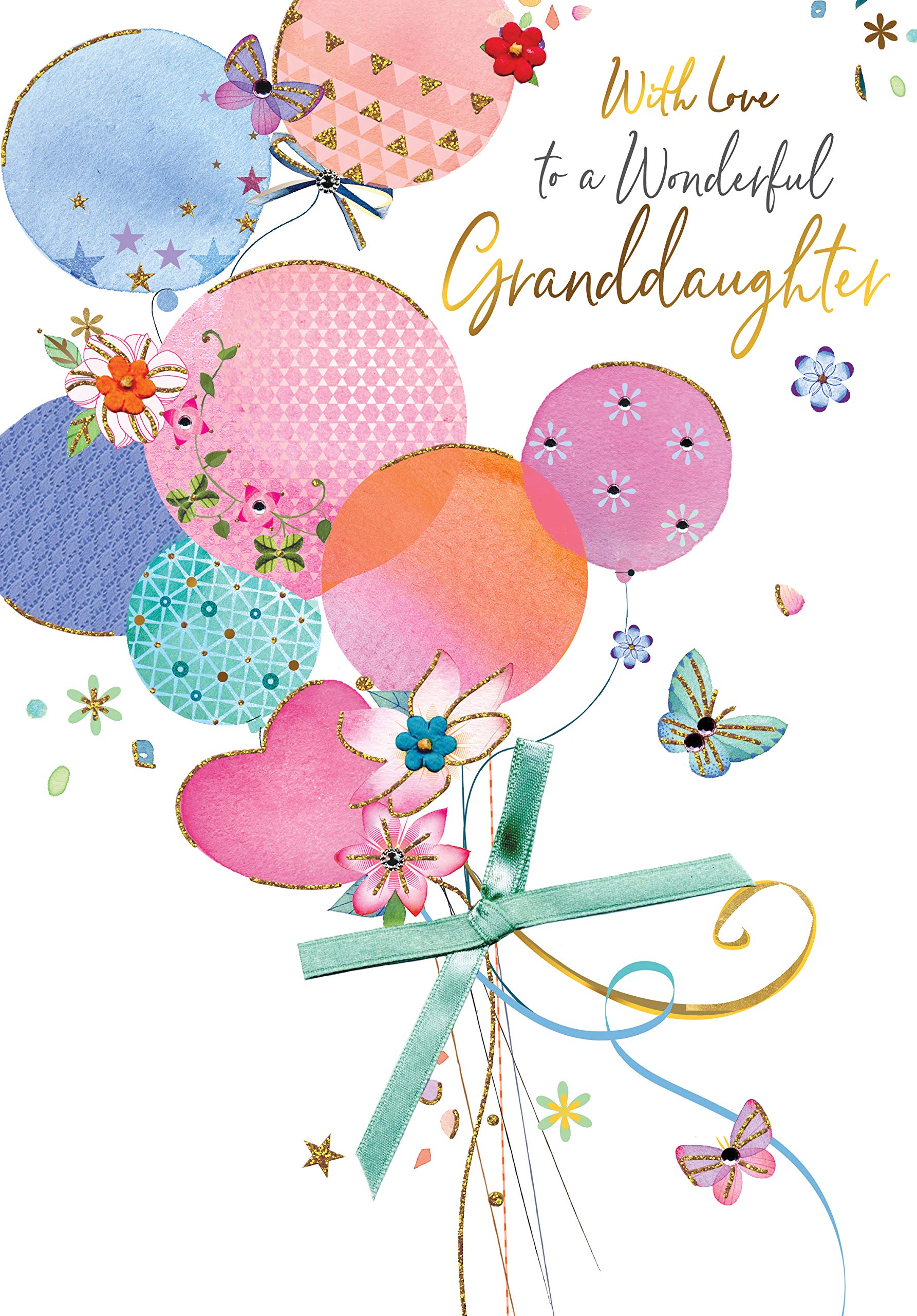 Magnifique Wonderful Granddaughter Birthday Greeting Card Large Luxury Cards