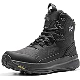 WIDEWAY Men's Lightweight Tactical Boots Non-Slip Military Work Boots For Men Comfortable All Day Side Zipper Black Hiking Boot Shoes Mens Botas de trabajo para hombres