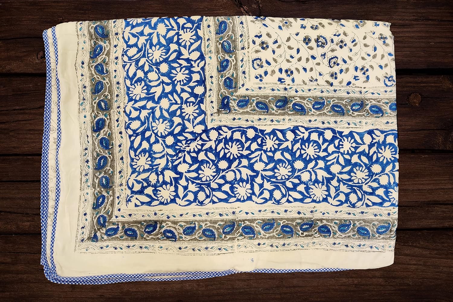 Buy Jaipur Dohar Pure Cotton AC Dohar (AC Blanket), Block Print Single