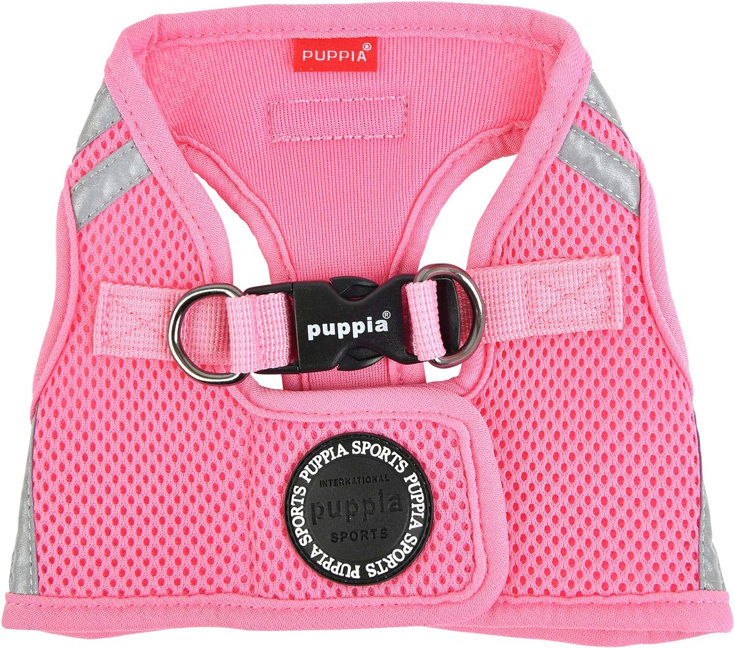 Puppia Extra Large Dog Harness, Pink, Fashionable, Reflective Safety Bands, X-Large - Image 3
