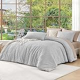 Andency Light Grey Boho Queen Comforter