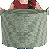 MEGASKET Extra Large Green Basket, 22" X 22" X