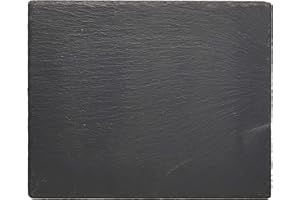 Danesco Set of 2 Slate Platters 12.5x10.25-Inch, Black