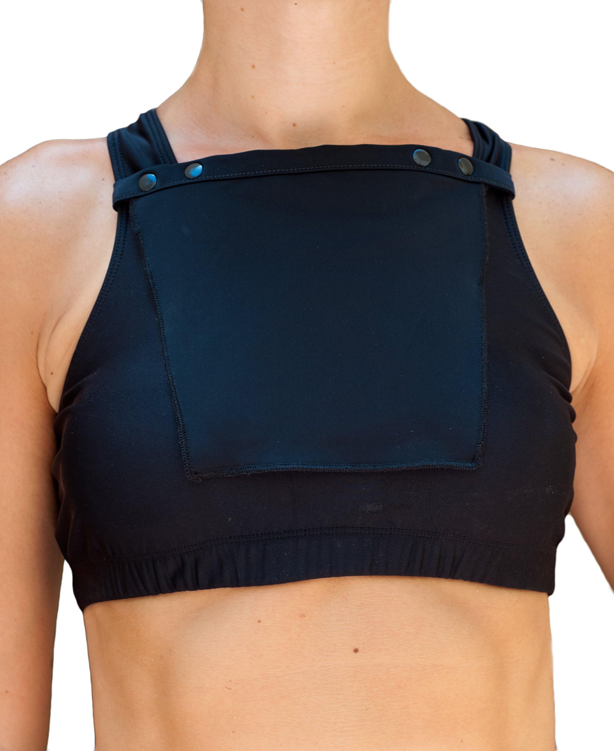 Women’s Modest Cleavage Cover Bra Cami Modesty Panel