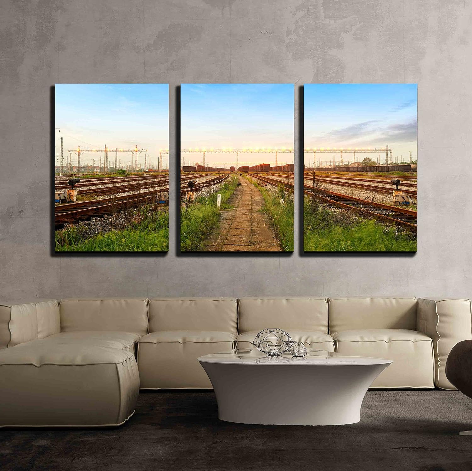 Best living room pictures for wall modern trains