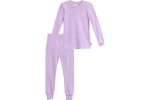 City Threads Made in USA Little Girls Thermal Cotton Underwear Set Long Soft Breathable Base Layer