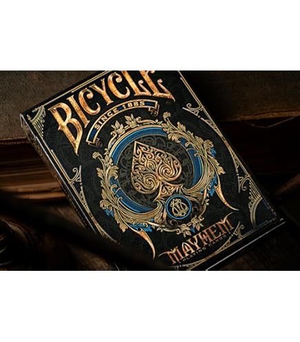 Amazon.com: theory11 Bicycle Guardian Playing Cards (Black, 3.5 x