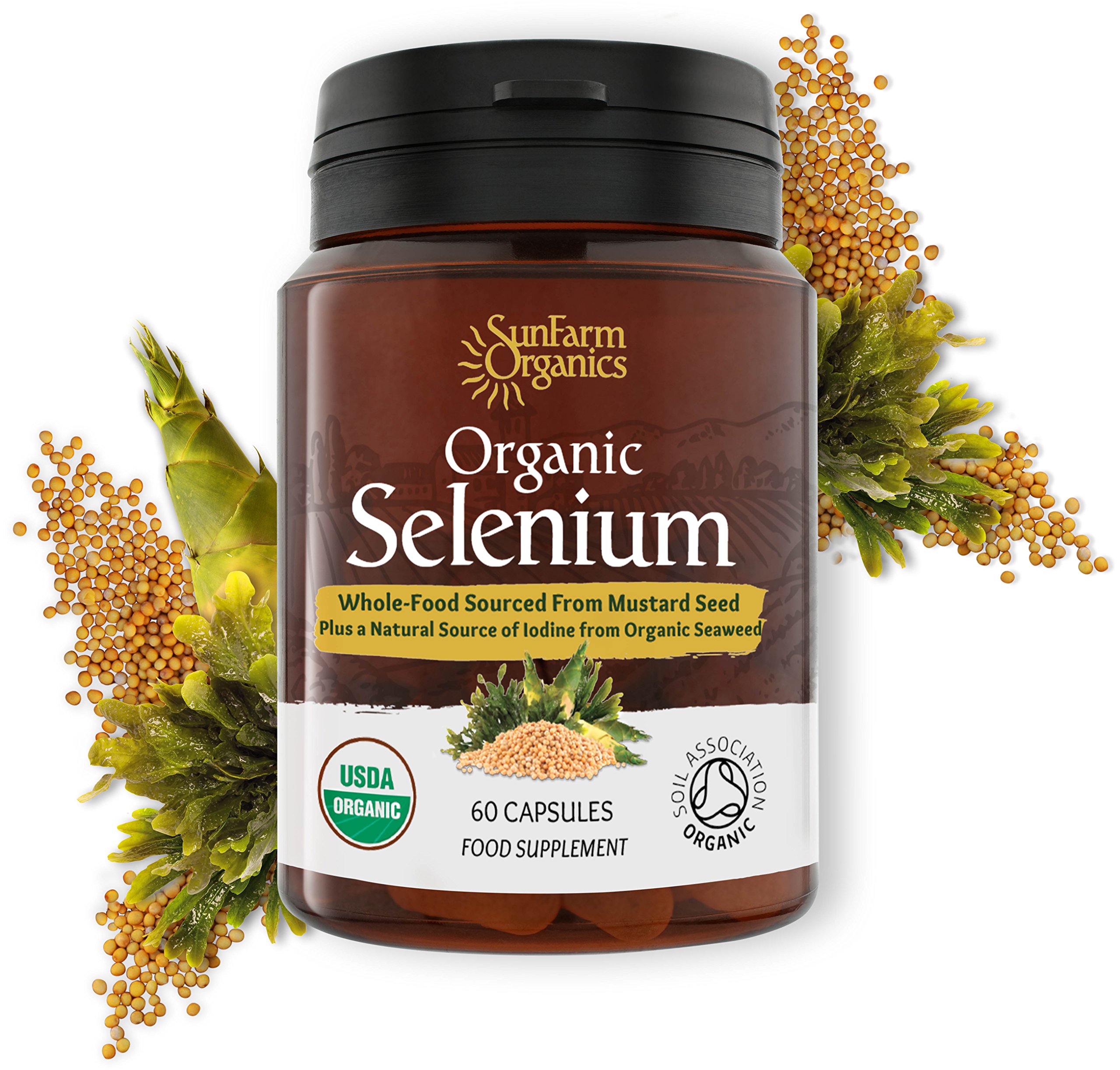 Organic Selenium 200mcg Plus Iodine and Silica Selenium contributes