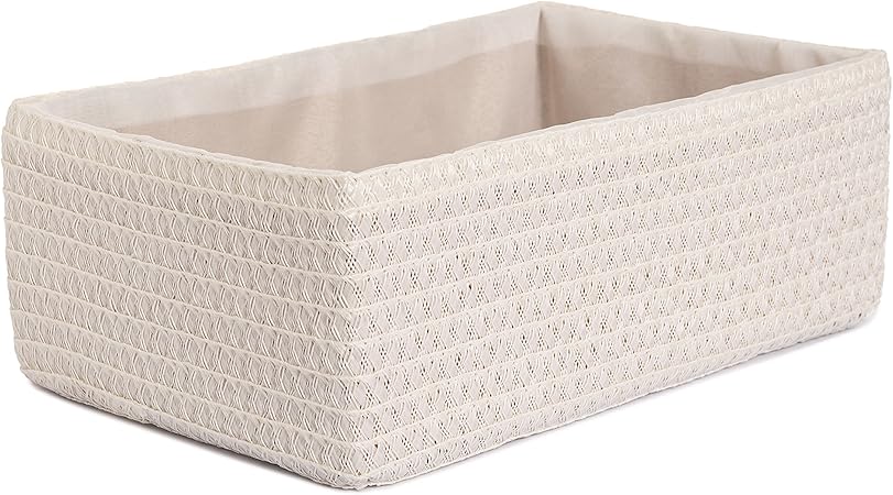 OC ORDEN EN CASA Y MUCHO MAS Cesta Polipropileno 18 * 15 * 10,5cm, Blanca: Amazon.es: Hogar