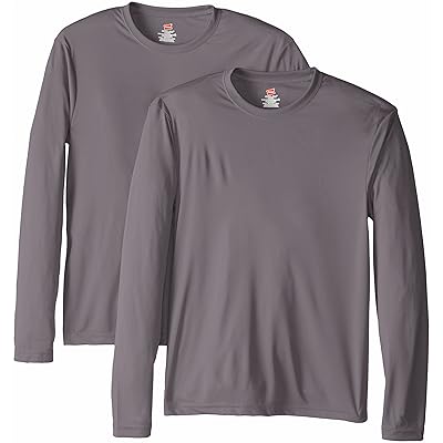 Hanes Men's Long Sleeve Cool Dri T-Shirt UPF 50, Bahrain Ubuy