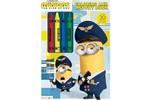 BENDON Despicable Me Minions Rise of Gru 48-Page Coloring and Activity Book with 4 Crayons 47653