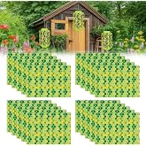 Qualirey 20 Pack Wasp Trap Refills, Fits Most Wasp Sticky Trap, 12" x 8.6" | Yellow Jacket Trap Refills, Super Sticky Wasps Trap Replacement Pads for Mud Dauber Carpenter Bee Hornet Flying Insects