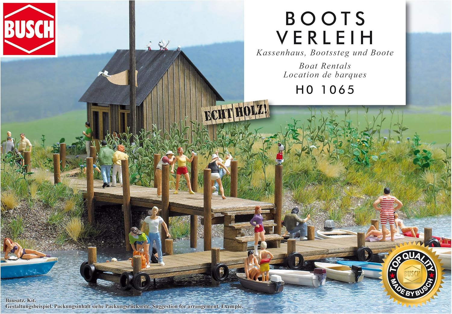 Busch 1065 Boat Rentals HO Structure Scale Model Structure