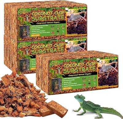 Riare Natural Coconut Chip Substrate for Reptiles 6 Pack