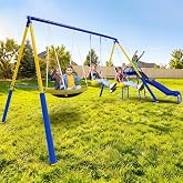 Sportspower Super Saucer Metal Swing Set: 2 Swings
