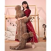 MorisMos Giant Alligator Stuffed Animal, 67inch Soft Large Alligator Plush Toy, Big Stuffed Crocodile Gifts for Kids Boys Girls