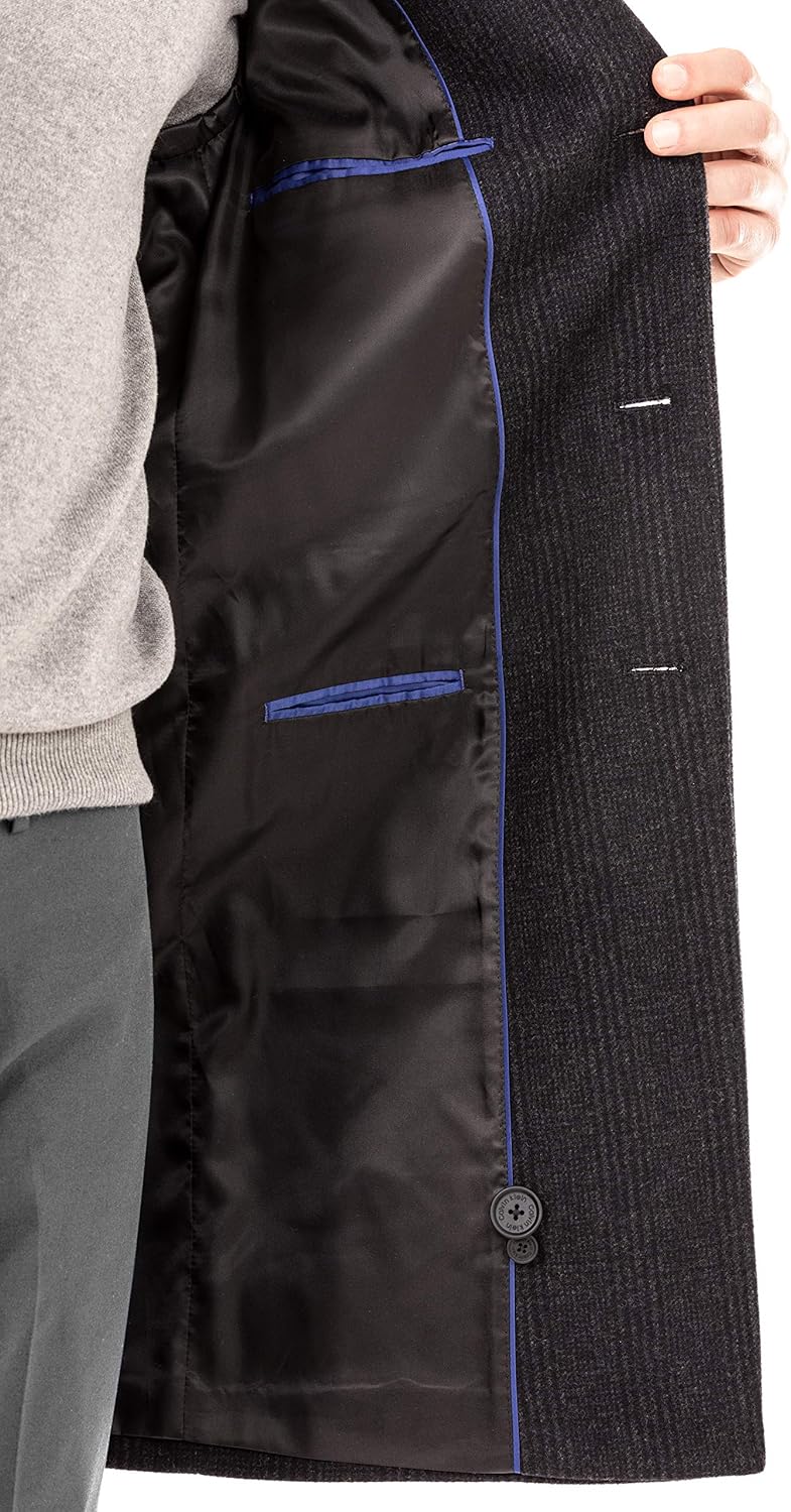 Calvin Klein Men's Slim Fit Overcoat at  Men’s Clothing store