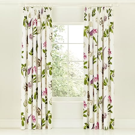 Sanderson Bedding Capuchins Lined Curtains 90 X 90 Amazon Co