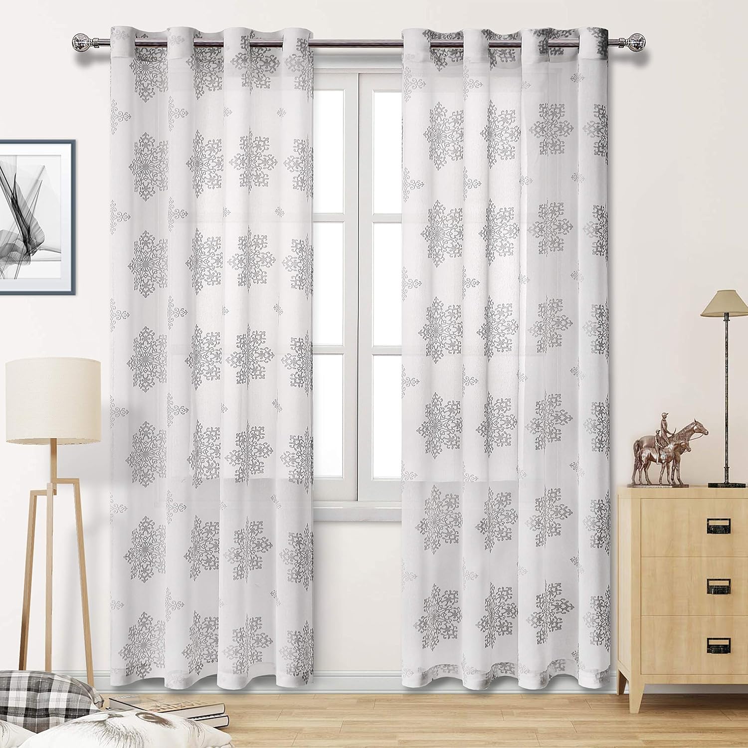 Best living room curtains 2 panel sets sheer