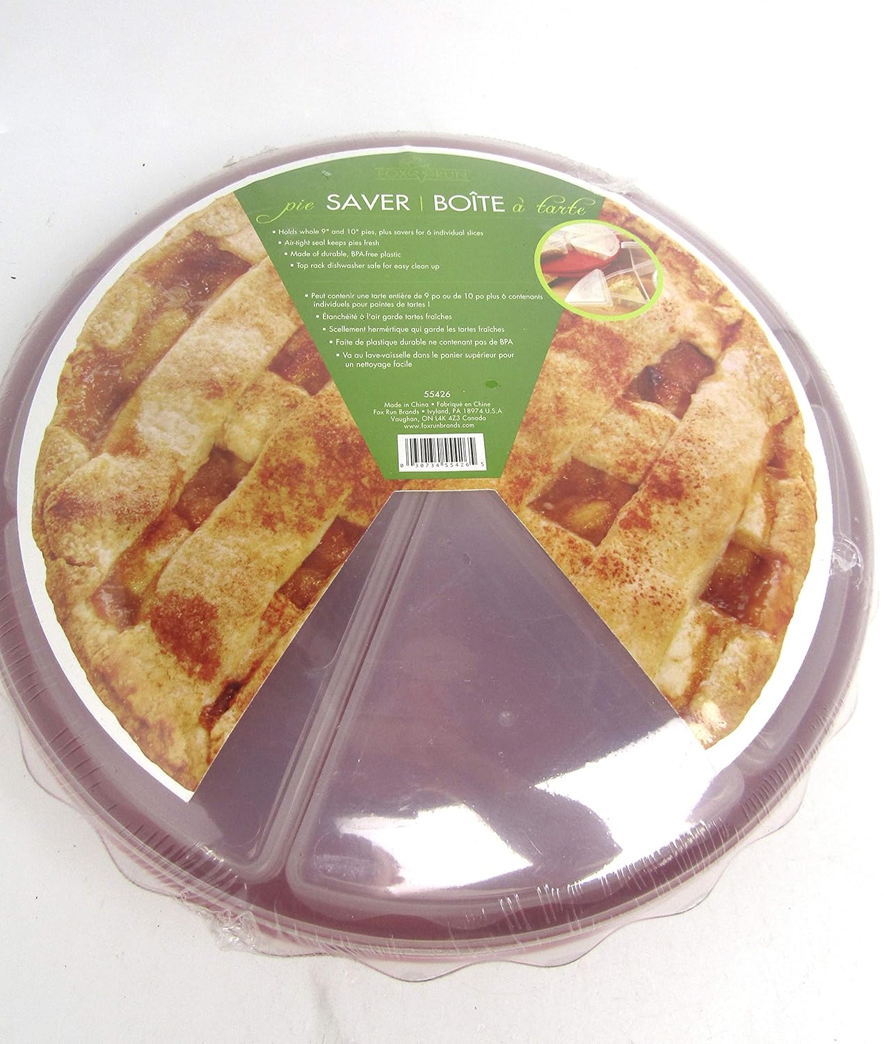 Red New Free Ship Plastic 10-Inch Fox Run 55426 Pie Saver