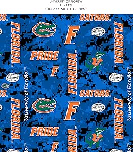 Amazon.com: Florida Gators Fleece Blanket Fabric ...