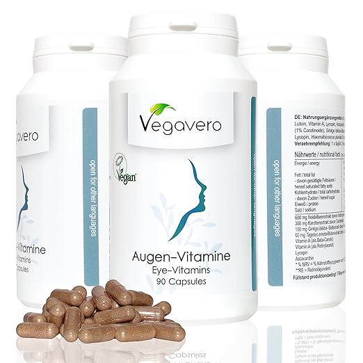 title=Vitamine Vista e Abbronzatura Vegavero | Con Vitamina A, Betacarotene, Gingko