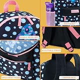 Disney Stitch Backpack Girls Rucksack School Bag Black view 3