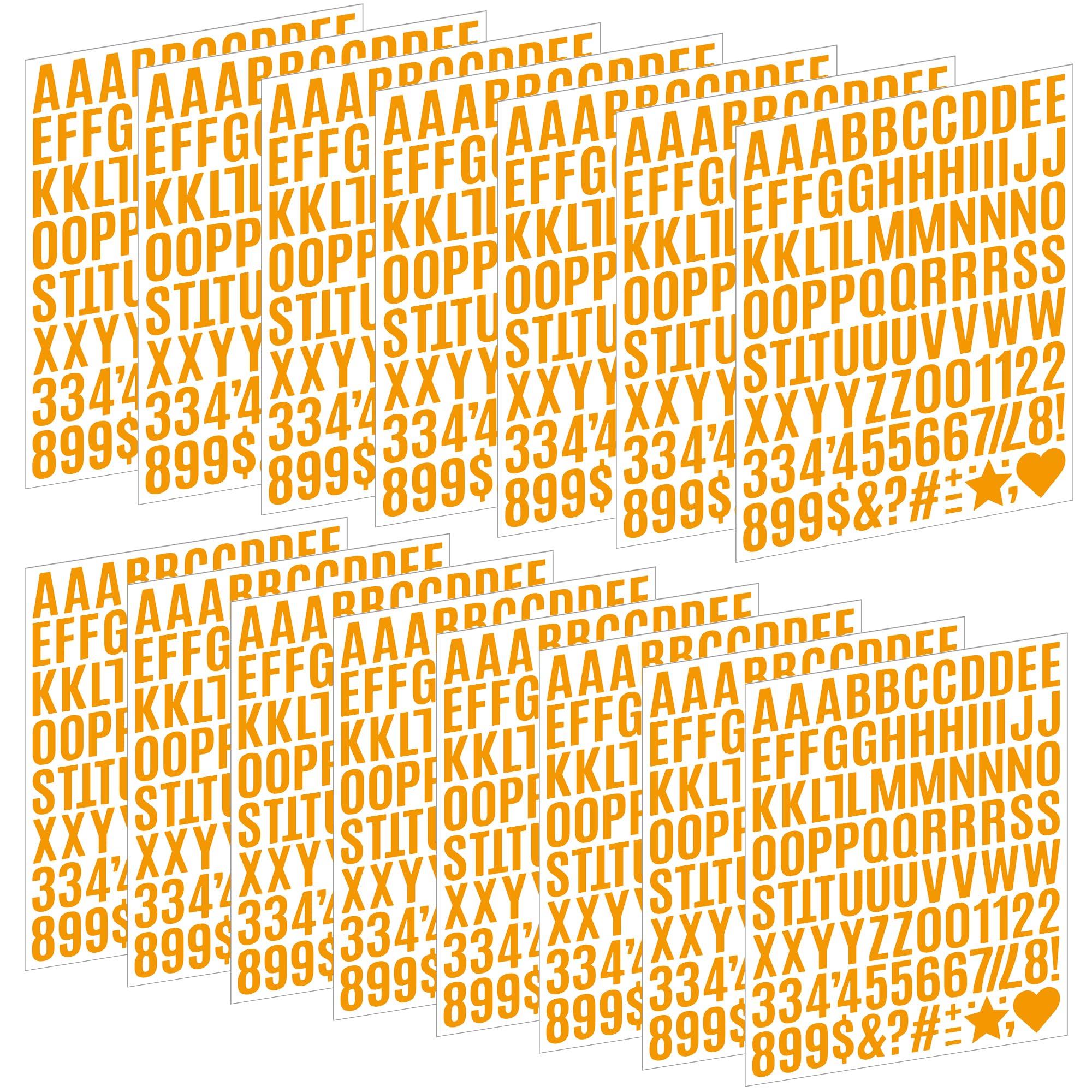 1470 Letter Stickers 15 Sheets Alphabet Stickers