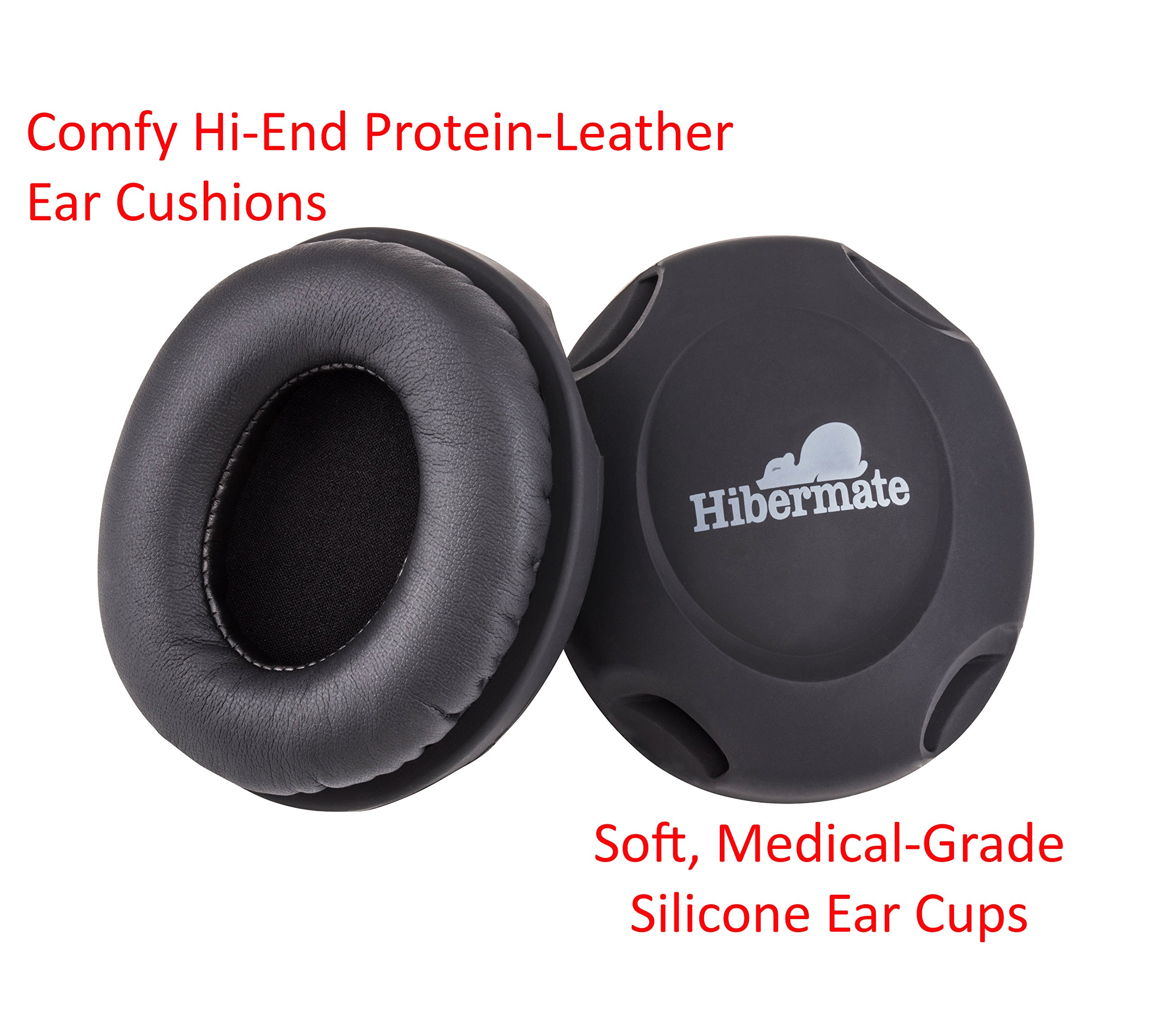 Ear Muffs for Sleeping with Sleep Mask Navy Blue. Soft & Luxurious Mask