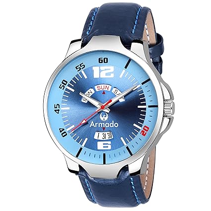 Analogue Blue Dial Mens Watch - Ar-050-Blu
