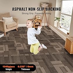 VEVOR Carpet Tiles Reusable, 24 PCS, 24"x