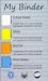 My Binder: Tabbed Notes