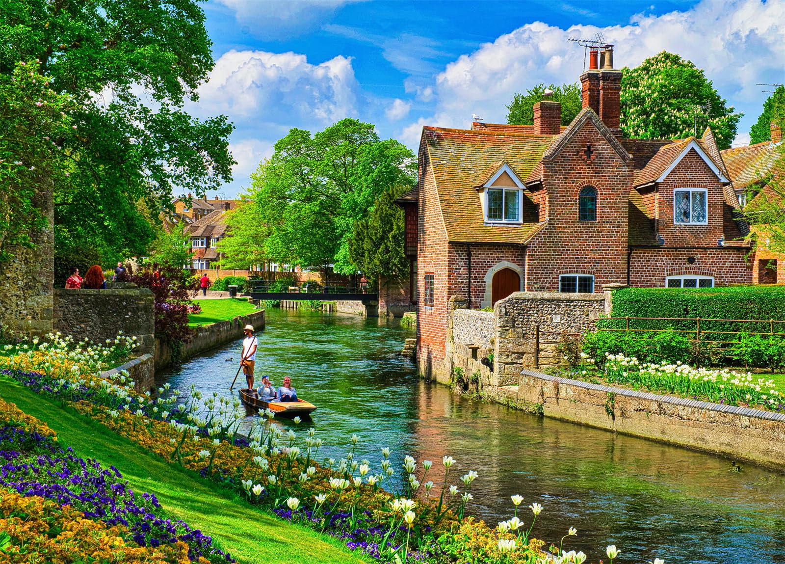 Westgate Gardens Jigsaw Puzzles for Adults 1000 Jigsaws Historic River Tour 1000 Piece Jigsaw Puzzles for Adults