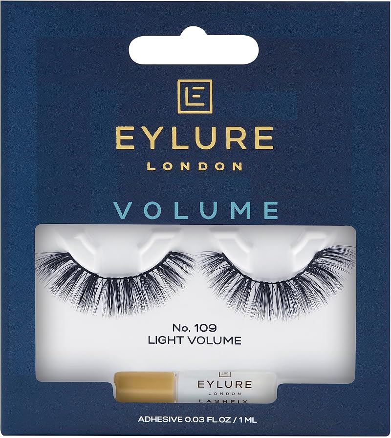 Eylure Volume Lashes No. 109 - Fluffy Full DIY False Lashes with Glue