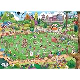 Cobble Hill 1000 Piece Puzzle - Doodletown: Offside Antics - Sample Poster Included