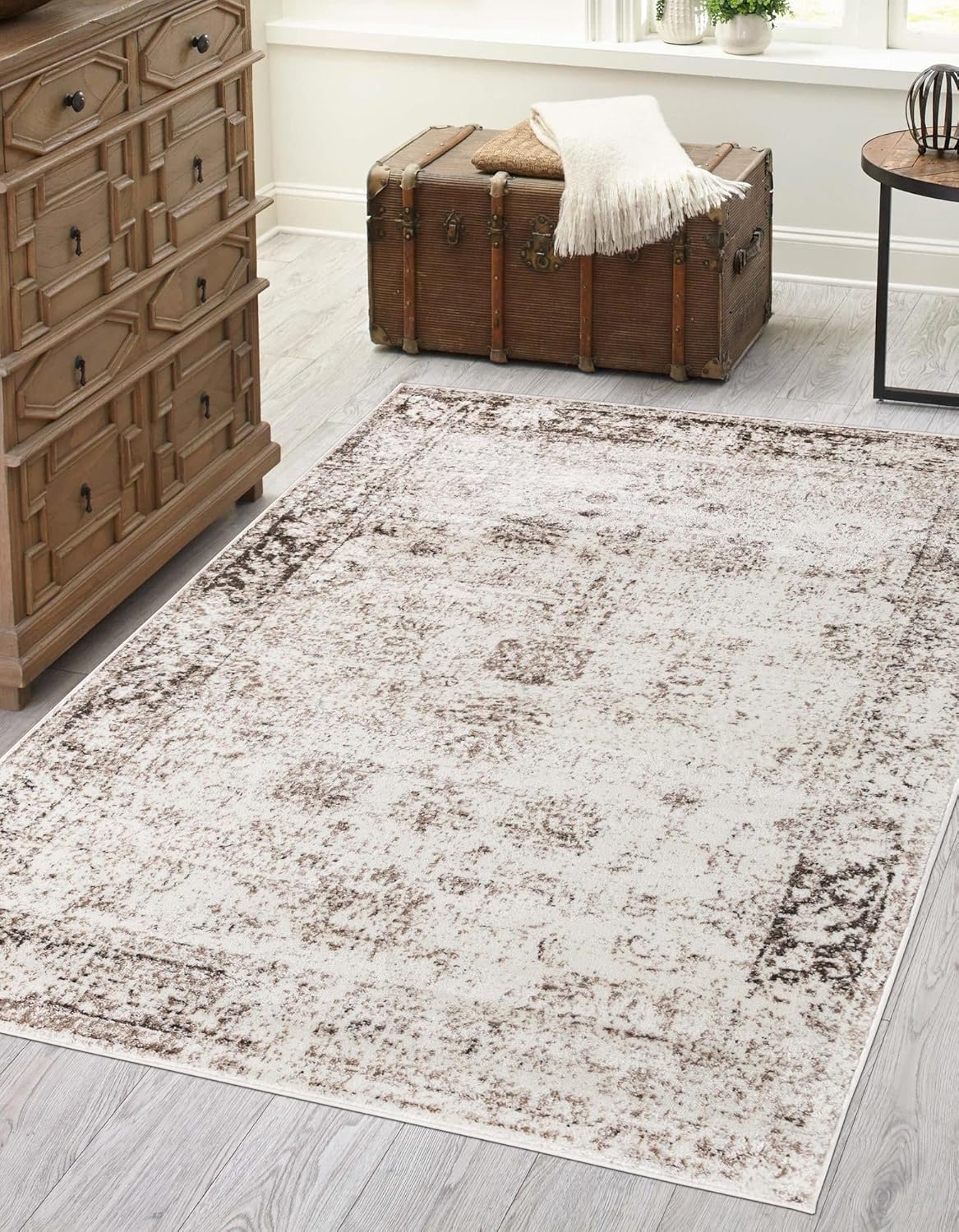 Rugs, Pads & Protectors - Unique Loom Sofia Collection Area Rug - Casino (9' x 12' Rectangle, Beige/ Tan)