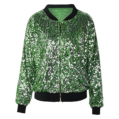Buy Sparkly Sequin Bomber Jacket for Women at Ubuy Lebanon