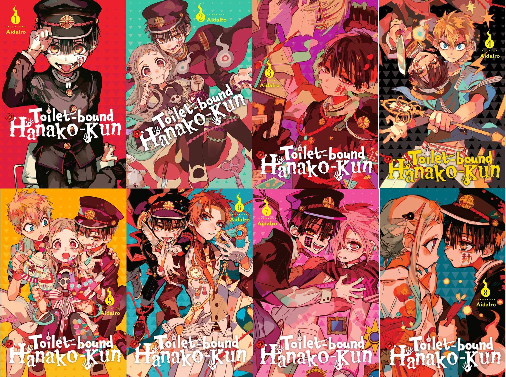 Aidairo Toilet Bound Hanako Kun Vol 1 8 Collection Set Aidairo Amazon Com Books