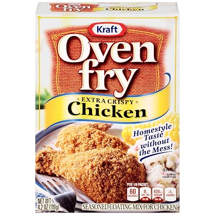 Kraft oven fry seasoned coating Mix for chicken Extra crispy chicken (043000269022)