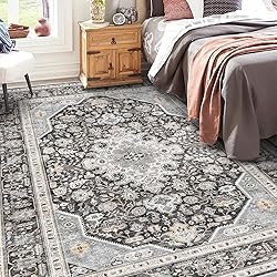 HILORUUG Washable Area Rug 6x9 - Bedroom Living
