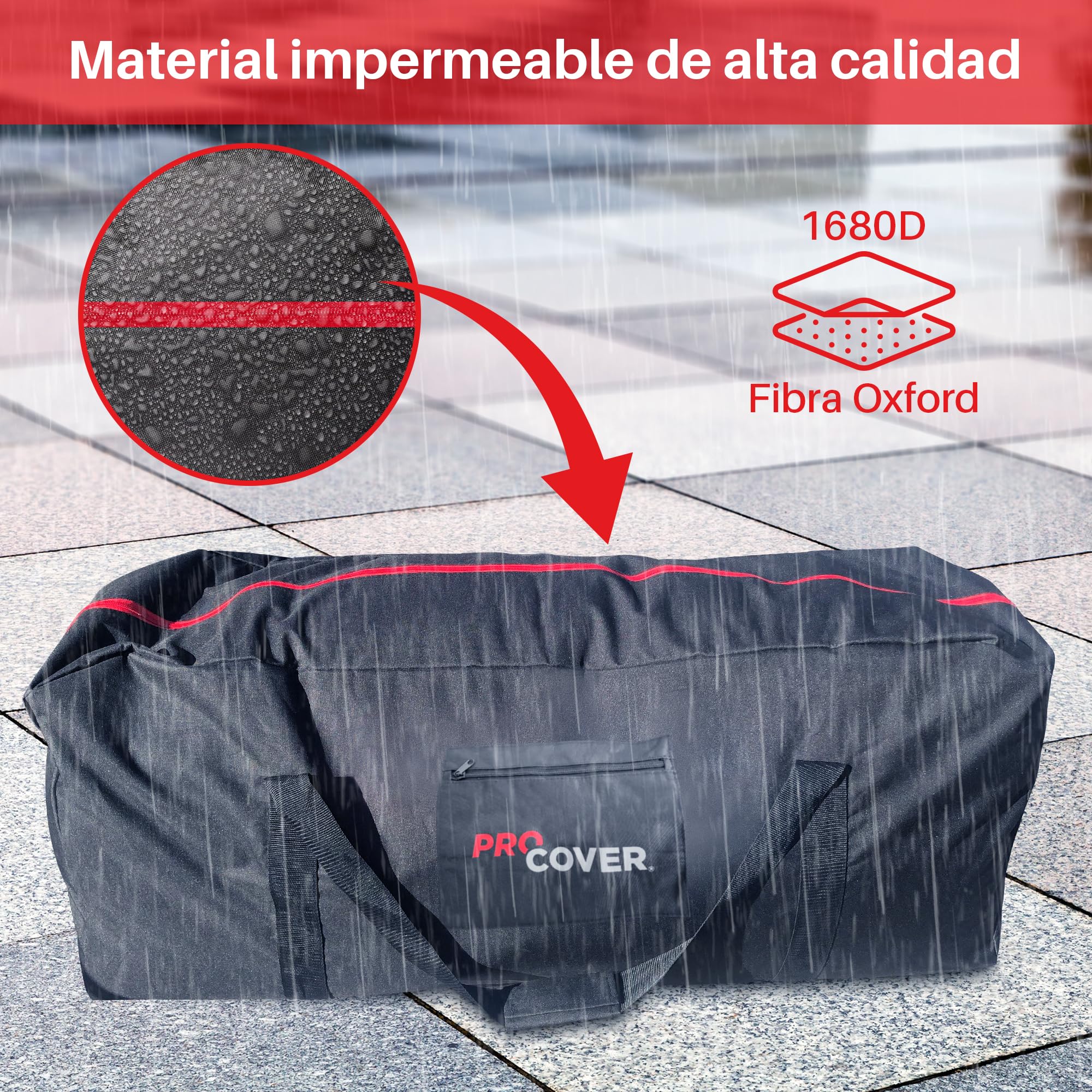Premium transport bag for electric scooter, with backpack included. Compatible with all brands. Ideal to transport or store your scooter. Robust, universal and waterproof bag. Procover