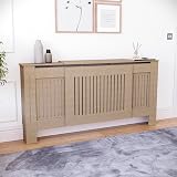 Vida Designs Chelsea Radiator Cover Unfinished Adjustable H82xW140-204xD20.5cm