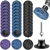 Akamino 31 Pcs 2'' Quick Change Easy Strip Discs for Drill, Roll Lock Angel Die Grinder Attachments Paint Stripping Wheel for