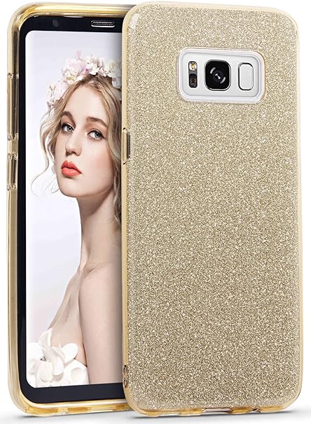 Amazon Co Jp Imikoko Galaxy S8 Plus ケース ギャラクシーs8プラスケース Galaxyケース キラキラケース おしゃれ 人気 ラメ かわいい ソフトケース スマホケース Galaxy S8 Plus ゴールド 2 家電 カメラ