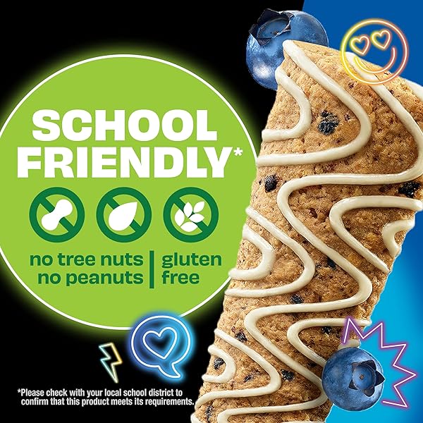 KIND KIDS GRANOLA BARS, BLUEBERRY MUFFIN, GLUTEN FREE, LOW SODIUM, PEANUT AND TREE NUT FREE SNACKS, 5G PROTEIN, 5 COUNT