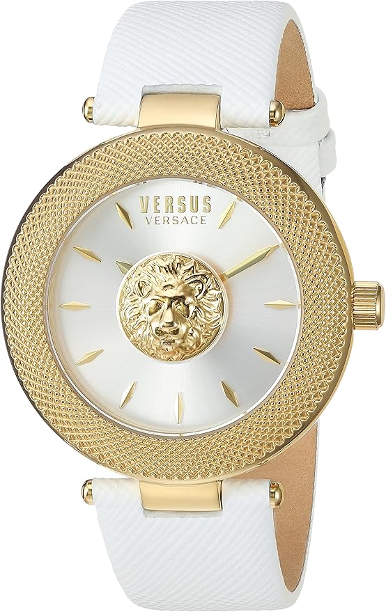 Versus by Versace Women's Brick Lane Stainless Steel Quartz Watch with Leather