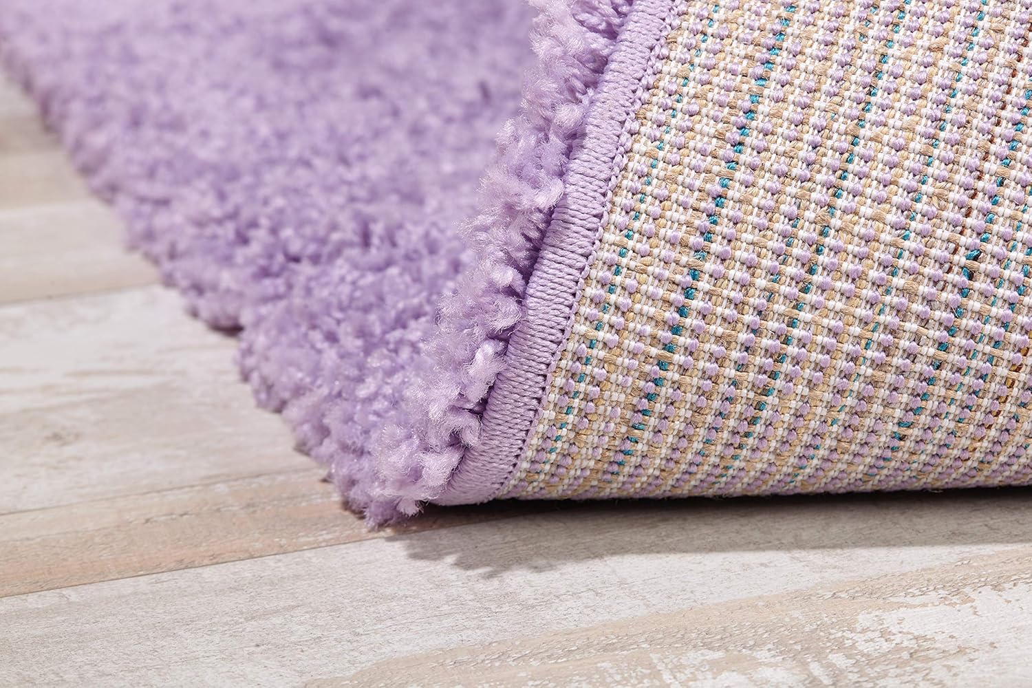 Serdim Rugs Living Room Shaggy Area Rugs LILAC 60x110cm(2'x3'7), 60 x 110 cm (Rectangular) - Image 5